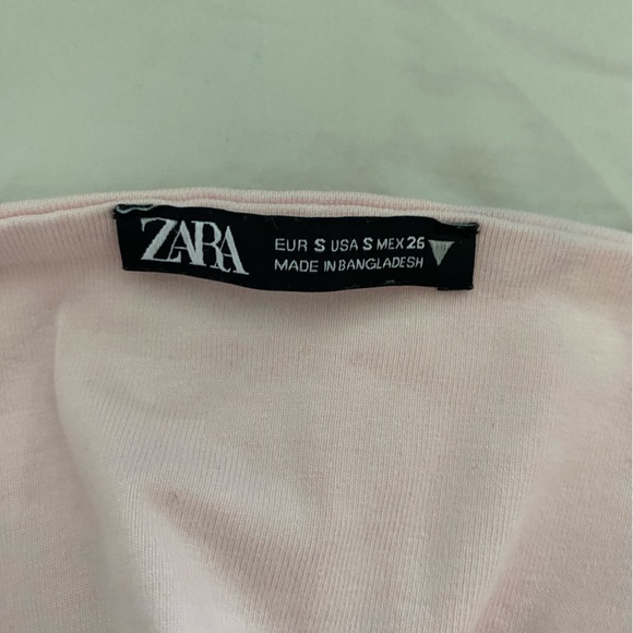 Zara pink halter tube top, ties around the neck, like new - Picture 3 of 3